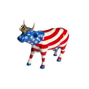 Westland Giftware Cow Parade Figurine 9189 American Royal 2001 VTG Patriotic USA